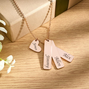 Custom Name Necklace Heart Name Wedding Gift for Her