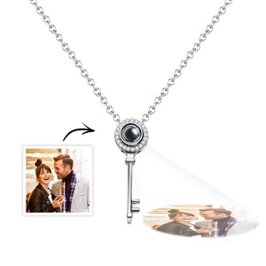 Photo Projection Necklace Personalized Picture Inside Pendant Keepsake Jewelry Trendy Best Friend Gift - MadeMineAU