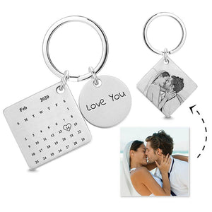 Personalized Calendar Key-chain Significant Date Marker Gift for Couples - MadeMineAU