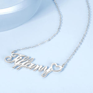 Custom Name Necklace with Little Heart, Gifts for Girls - MadeMineAU
