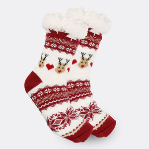 Christmas Socks Plush Coral Fleece Winter Home Christmas Socks Santa Claus Gift Thick Socks