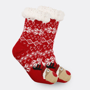 Christmas Socks Plush Coral Fleece Winter Home Christmas Socks Santa Claus Gift Thick Socks