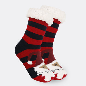 Christmas Socks Plush Coral Fleece Winter Home Christmas Socks Santa Claus Gift Thick Socks