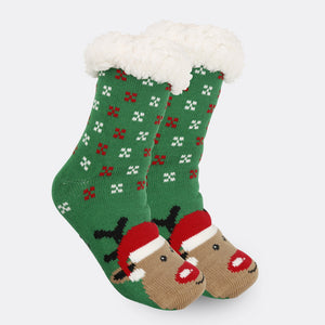 Christmas Socks Plush Coral Fleece Winter Home Christmas Socks Santa Claus Gift Thick Socks