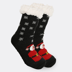 Christmas Socks Plush Coral Fleece Winter Home Christmas Socks Santa Claus Gift Thick Socks