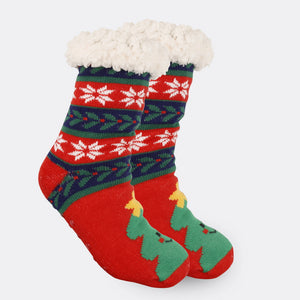 Christmas Socks Plush Coral Fleece Winter Home Christmas Socks Santa Claus Gift Thick Socks