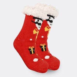 Christmas Socks Plush Coral Fleece Winter Home Christmas Socks Santa Claus Gift Thick Socks