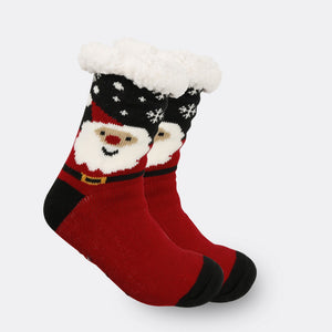 Christmas Socks Plush Coral Fleece Winter Home Christmas Socks Santa Claus Gift Thick Socks