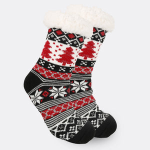 Christmas Socks Plush Coral Fleece Winter Home Christmas Socks Santa Claus Gift Thick Socks