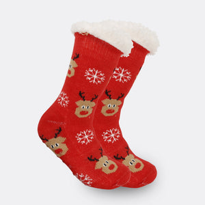 Christmas Socks Plush Coral Fleece Winter Home Christmas Socks Santa Claus Gift Thick Socks