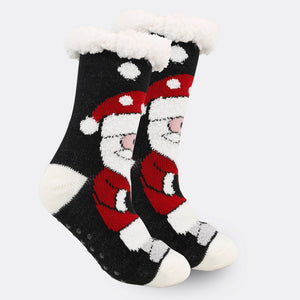 Christmas Socks Plush Coral Fleece Winter Home Christmas Socks Santa Claus Gift Thick Socks