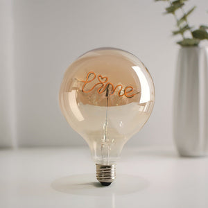 Custom Text Light Bulb Vintage Edison Led Filament Modeling Lamp Soft Light Bulbs Decorative Led Light Bulbs - MadeMineAU