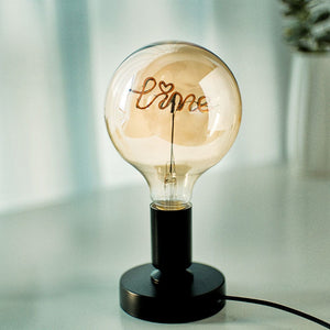 Custom Light Bulb Love Edison Bulbs Desktop Night Light Couple Gifts - MadeMineAU