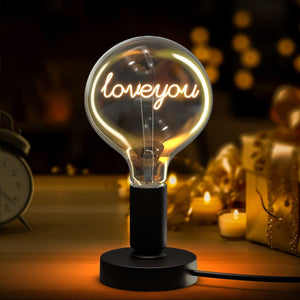 Personalized Anniversary Gift Custom Name Vintage Light Bulb Love Edison Bulbs - MadeMineAU