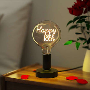 Custom Vintage Light Bulb Love Edison Bulbs Personalized Birthday Gifts - MadeMineAU