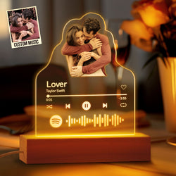 Personalized Photo Acrylic Lamp Custom Night Light Gift for Couple Home Decor - MadeMineAU