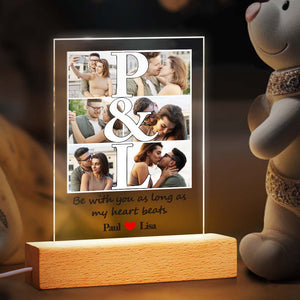 Custom Love Night Light Photo Engraved Night Light Gifts For Girlfriend