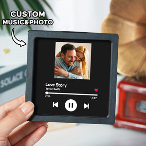 Customized Album Fridge Magnet Personalized Music Fridge Magnet Can Play Songs and Adjust Volume - MadeMineAU