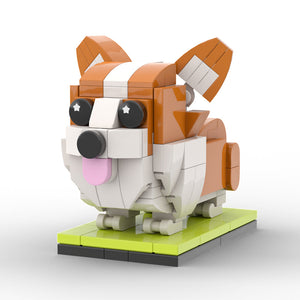 Fully Body Customizable Corgi 1 Dog Photo Custom Brick Figures Small Particle Block Brick Me Figures Customized Corgi Only - MadeMineAU