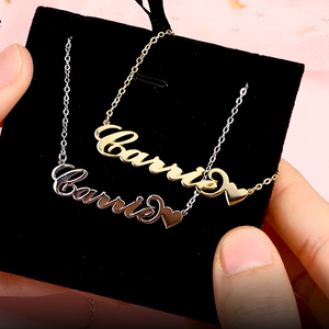 Quala 14k gold name necklace,plated silver necklace for her - personalized gifts - MadeMineAU