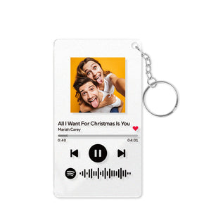 Custom Scannable Spotify Code Keychain Custom Spotify Plaque Personalized Photo Nightlight Gifts For Girlfriend