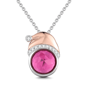 Christmas Hat Necklace Platinum Plated Rose Gold Plated Gifts For Her - MadeMineAU