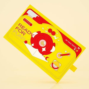 Socks Gift Box - Yellow Camera - MadeMineAU
