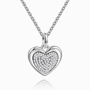 Bling Heart of Hearts Pave CZ Necklace Anniversary Gifts - MadeMineAU