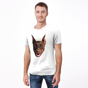 Custom Face Funny Dog T-shirt Pet - MadeMineAU