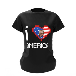 Custom Face I Love America T-shirt - MyfaceTshirt