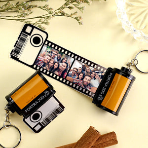 Gifts for Friends Camera Roll Keychain Multiphoto Camera Roll 100% Recycled Keychain Unique Gifts