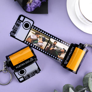 Custom Keychain Multiphoto Colorful Camera Roll Keychain Romantic Customize Anniversary Gifts