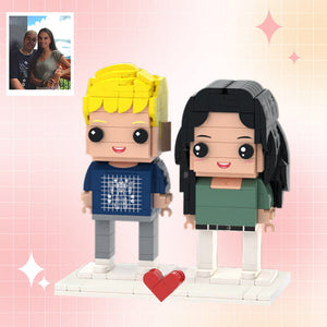 Customizable Fully Body 2 People Custom Brick Figures