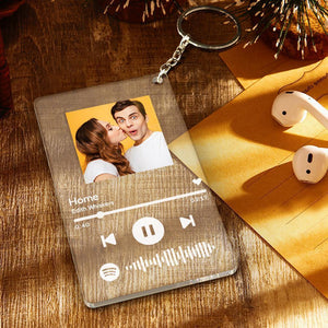 Personalized Spotify Code Music Plaque Keychain(4.7in x 7.1in) - MadeMineAU