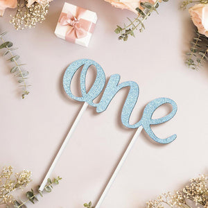 One Cake Topper - Glitter - First Birthday. Smash Cake Topper Birthday Party First Birthday 1st Birthday First Year - MadeMineAU