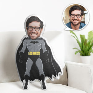 Custom Face Pillow Personalized Photo Pillow Muscle Batman MiniMe Pillow Gifts for Him