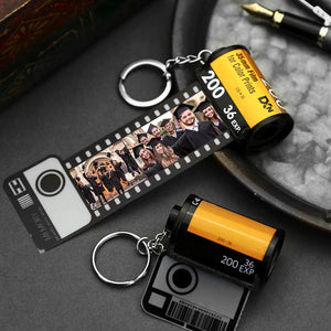 Graduation Gifts for Classmates Custom Keychain Multiphoto Colorful Camera Roll Keychain