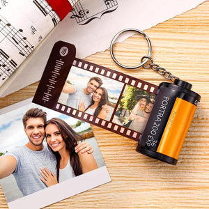 For Lovers Custom Song Spotify Code Scannable Camera Roll Keychain 5-20 Pictures