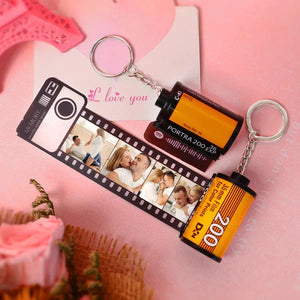 Custom Keychain Personalized Photo Camera Roll Keychain Keychain for Her