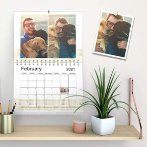 Custom Photo Wall Calendar Lovely Pet - MadeMineAU