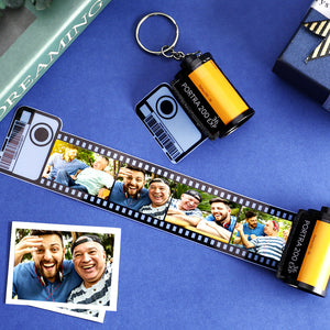 Gifts For Father Camera Roll Keychain Multiphoto Camera Roll 100% Recycled Keychain Unique Gifts