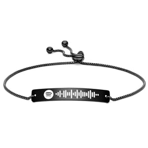 Custom Bracelet Scannable Song Code Music Bracelet Stainless Steel Gift For Lover