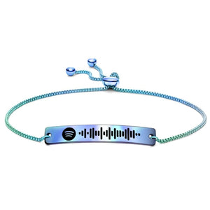 Custom Bracelet Scannable Song Code Music Bracelet Stainless Steel Gift For Lover