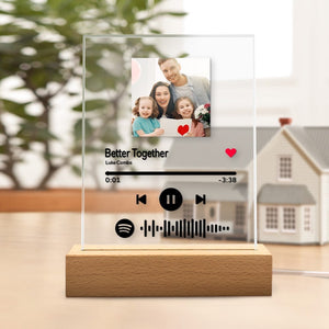 Custom Spotify Code Music Plaque Glass Gifts For Friends