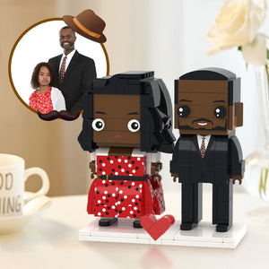 Gifts for Dad Full Custom 2 People Brick Figures Custom Brick Figures Small Particle Block Toy