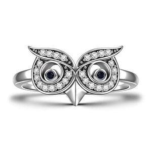 Clever Owl Silver Ring For Girls Birthday Gift - MadeMineAU