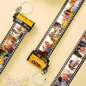 Graduation Gifts for Classmates Custom Keychain Multiphoto Colorful Camera Roll Keychain