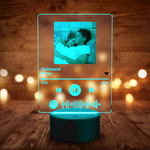 Gift For Lover Custom Spotify CodePlaque Spotify Code Keychain Spotify Night Light