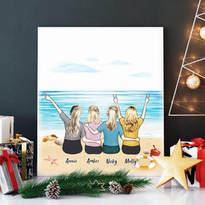 Personalized Canvas Prints for Besties 8inch x 10inch - MadeMineAU