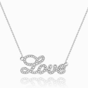 Love Letter Necklace Silver Gifts For Girlfriend - MadeMineAU